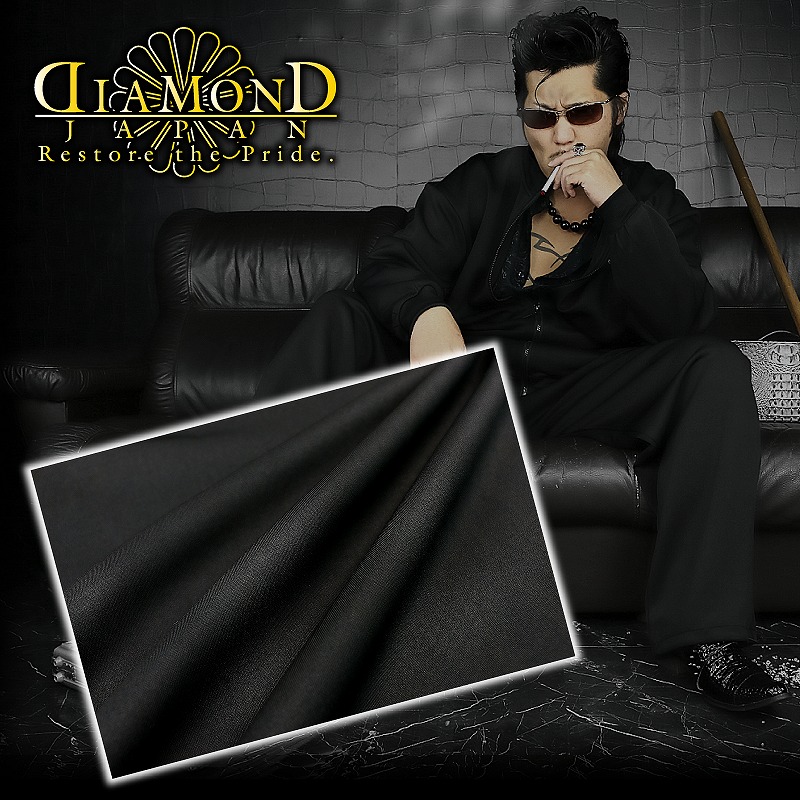 楽天市場】セットアップ ジャージ 黒 無地 DIAMOND JAPAN DJ-146