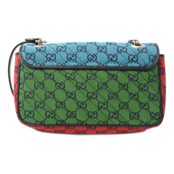 楽天市場】グッチ バッグ レディース GGマーモント チェーンショルダー