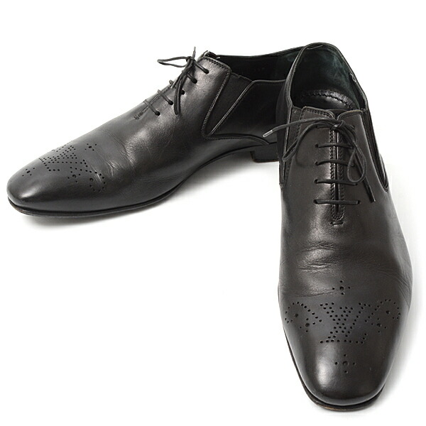 Louis Vuitton ブラック ドレスシューズ 26 サイズ7 72515_1.jpg