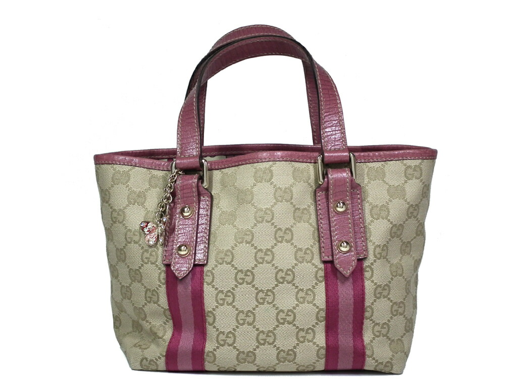 Gucci グッチ ハンドバッグ GG キャンバス ピンク 139261