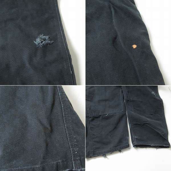 楽天市場】00s carhartt R01 BLK ダブルニー ダック オーバーオール 黒