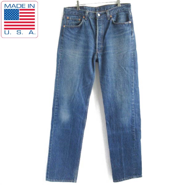 楽天市場】90s USA製 リーバイス501 ヒゲ ジーンズ 濃いめ 実寸W34 L32