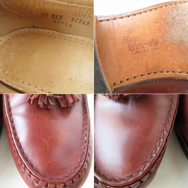 楽天市場】USA製 アレンエドモンズ Maxfield タッセル ローファー 茶系