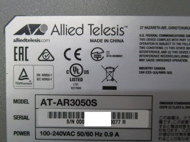 楽天市場】【中古】 AT-AR3050S アライドテレシス / Allied Telesis
