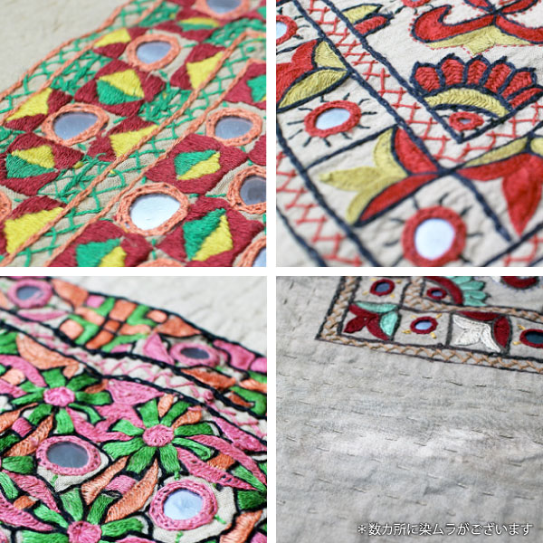 楽天市場】マルチカバー 手刺繍【ミラーワーク刺繍・マルチクロス