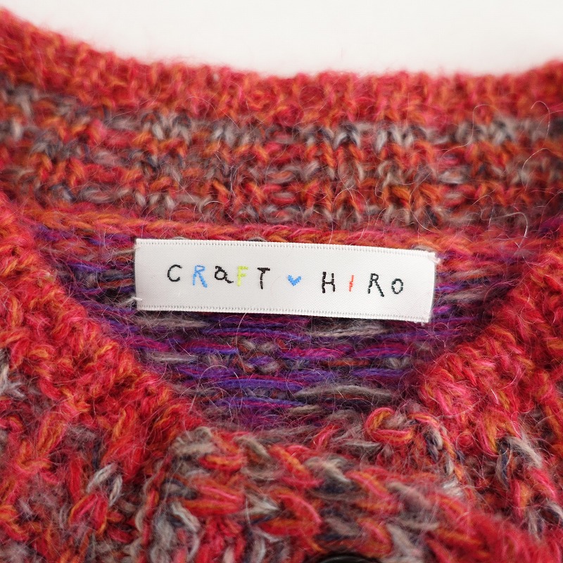 楽天市場】クラフトヒロ craft HIRO パッチワークデザインニット