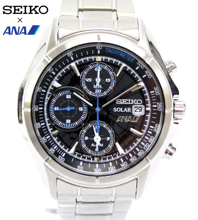 楽天市場】【SEIKO×ANA】セイコー 全日空ソーラー クロノグラフ