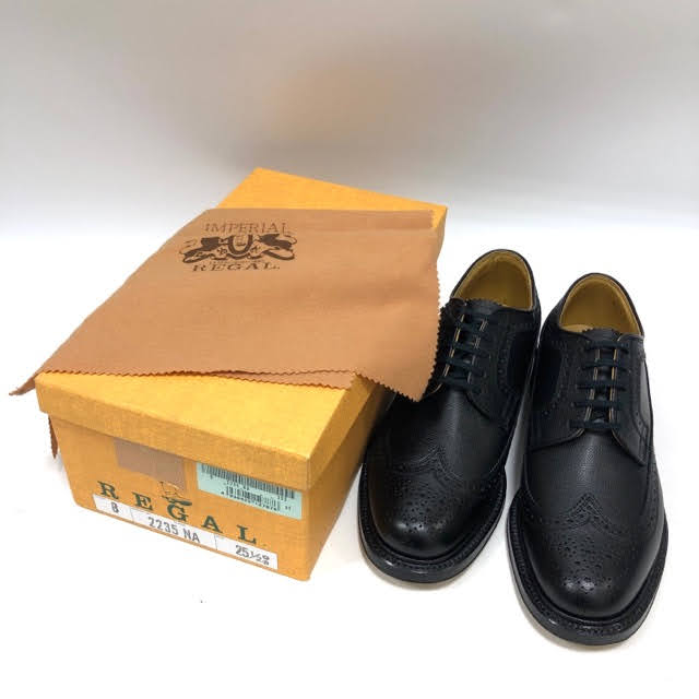楽天市場】極美品 【REGAL】リーガル ウィングチップシューズ ブラック
