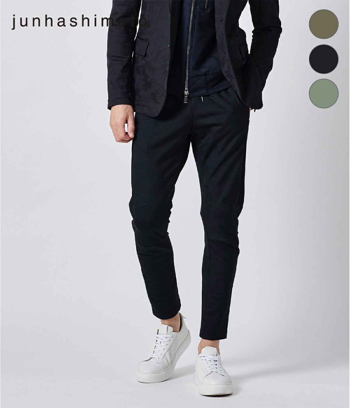 楽天市場】【junhashimoto|ジュンハシモト】SLIM JERSEY PANTS -EMBOSS