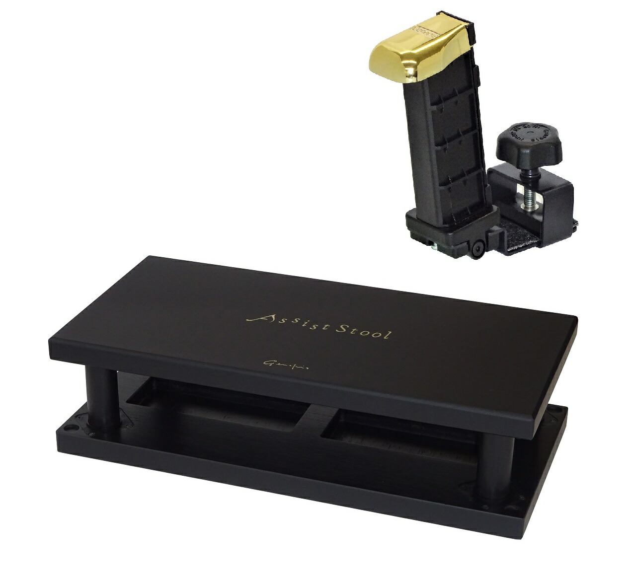 楽天市場】アシストスツール 黒 ブラック 23-ASS 23-ASPペダルセット