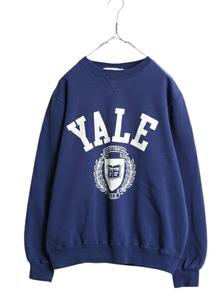 楽天市場】90s YALE 2段 カレッジ プリント スウェット メンズ M