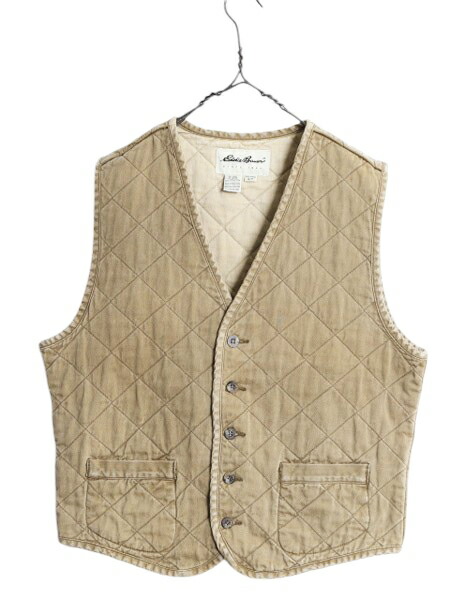 楽天市場】90s エディーバウアー コットン キルティング ベスト メンズ