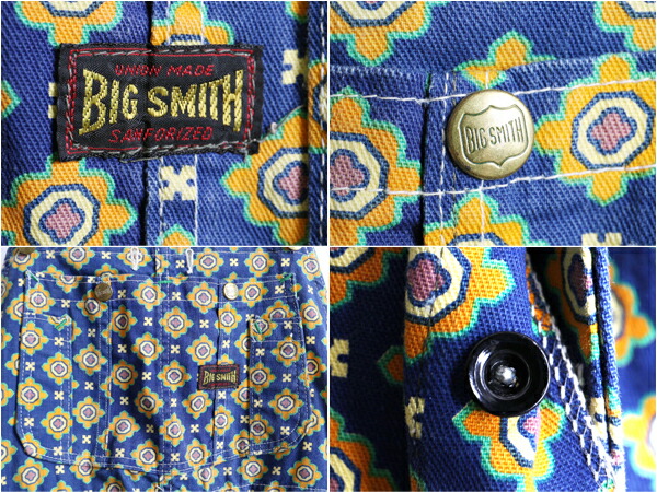 楽天市場】60's USA製 ビンテージ ☆ BIG SMITH ビッグスミス サイケ