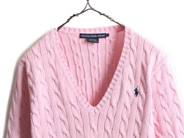 楽天市場】□ ラルフローレン コットン ケーブル ニット セーター