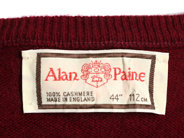 楽天市場】80s イングランド製 ☆ アランペイン アーガイル カシミヤ