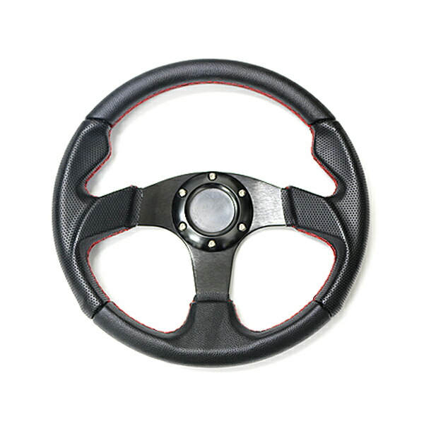 楽天市場】【送料無料】 MOMO形状対応 ステアリング 黒×赤 32Φ 320mm