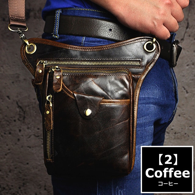 楽天市場】全9色! [9Colors Vintage Enginner Genuine Leather Leg Bag