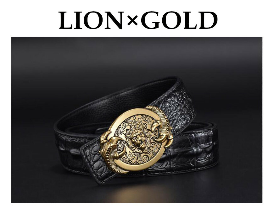 楽天市場】全4種類！ レザーベルト ドラゴン ライオン バックル メタル