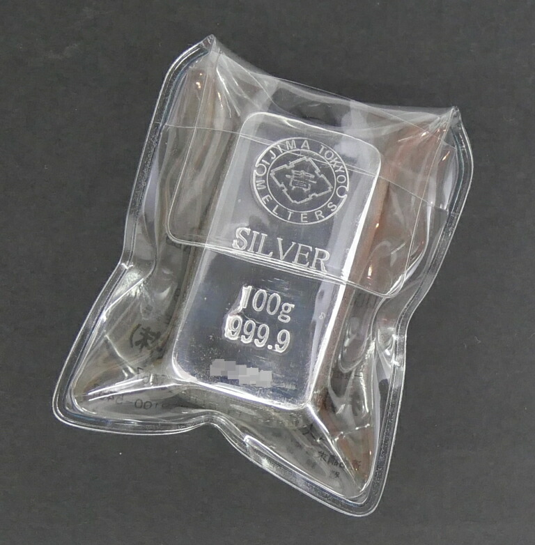 楽天市場】井島貴金属精錬 純銀 インゴット ingot シルバーバー