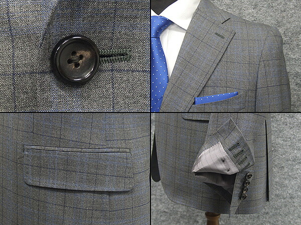 楽天市場】春夏物 グレー/格子 [ロロピアーナ] MOOVING使用 [YA体][AB