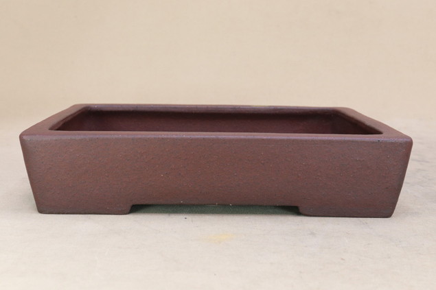 山秋　盆栽鉢 常滑作家：山秋(やまあき) 足付楕円鉢 21.8cm【現】 | すべての商品