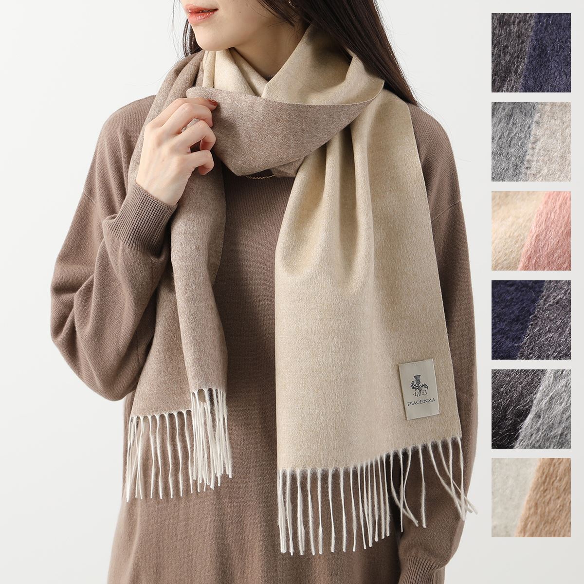 楽天市場】PIACENZA ピアチェンツァ マフラー MIRROR 82249/44