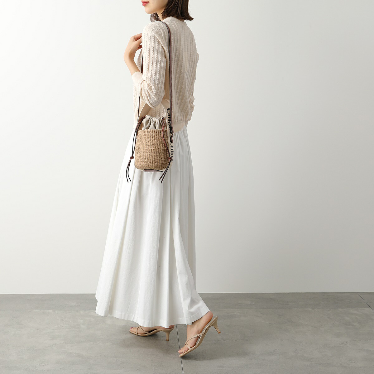 楽天市場】Chloe クロエ ハンドバッグ WOODY スモールバスケット SMALL