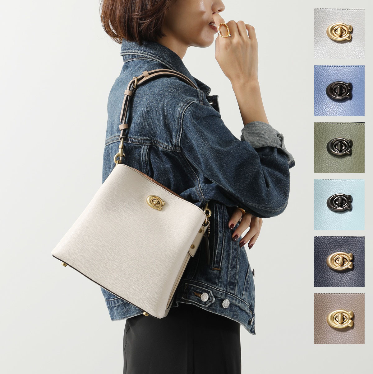 楽天市場】COACH コーチ ショルダーバッグ Willow Bucket C3766