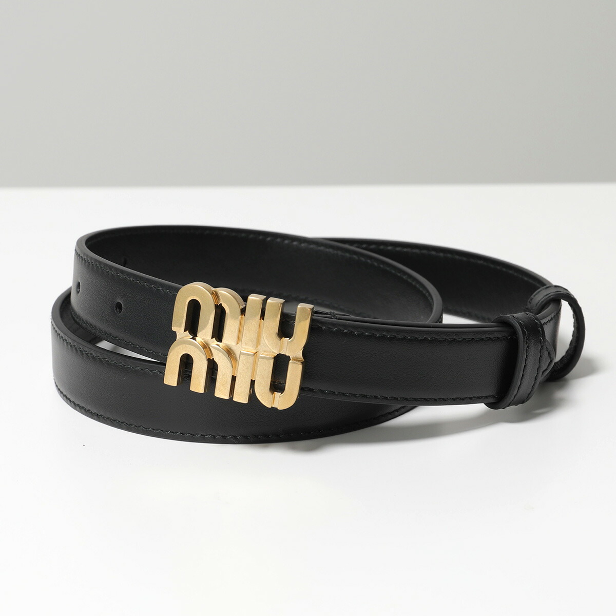 楽天市場】MIUMIU ミュウミュウ ベルト 5CC559 2AIX レディース レザー