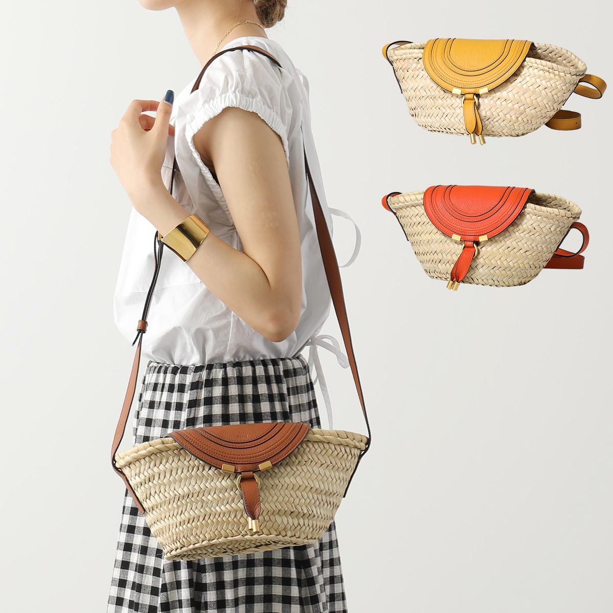 楽天市場】Chloe クロエ かごバッグ MARCIE マーシー CHC22SS729G58