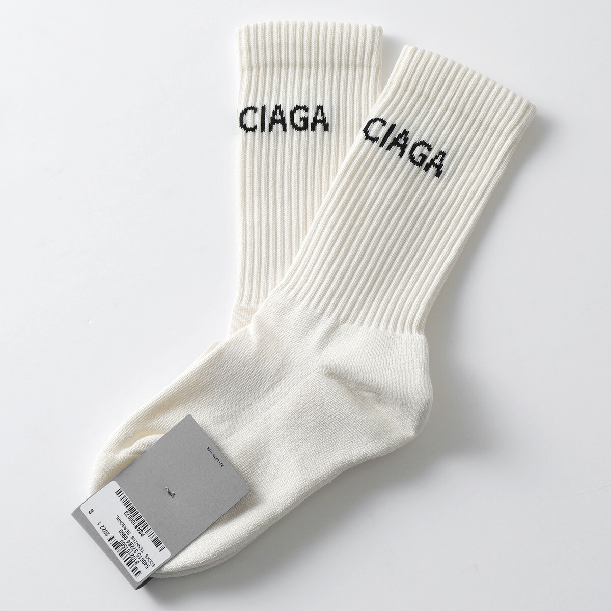 楽天市場】BALENCIAGA バレンシアガ ハイソックス 540615 372B4