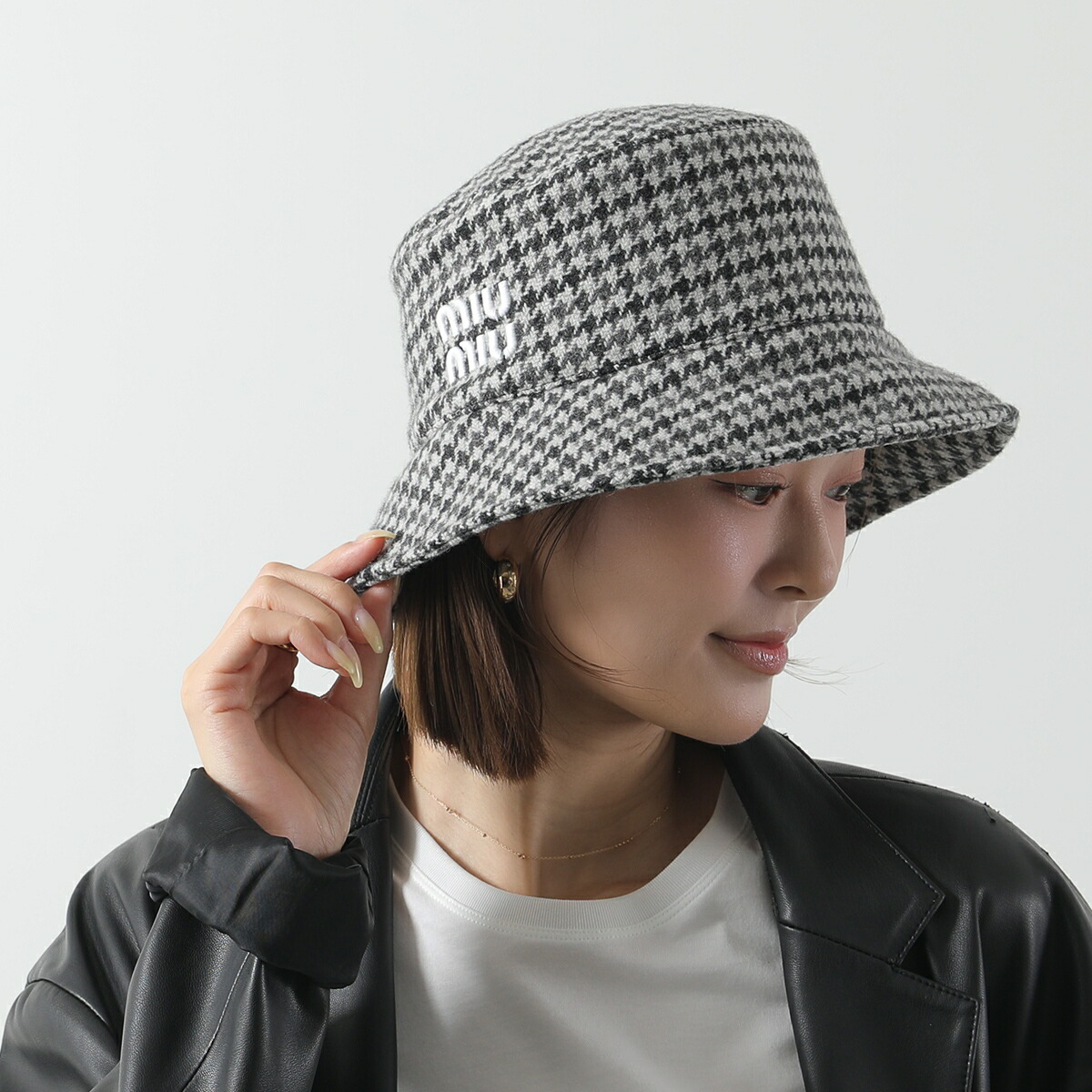 楽天市場】MIUMIU ミュウミュウ バケットハット 5HC196 2F87