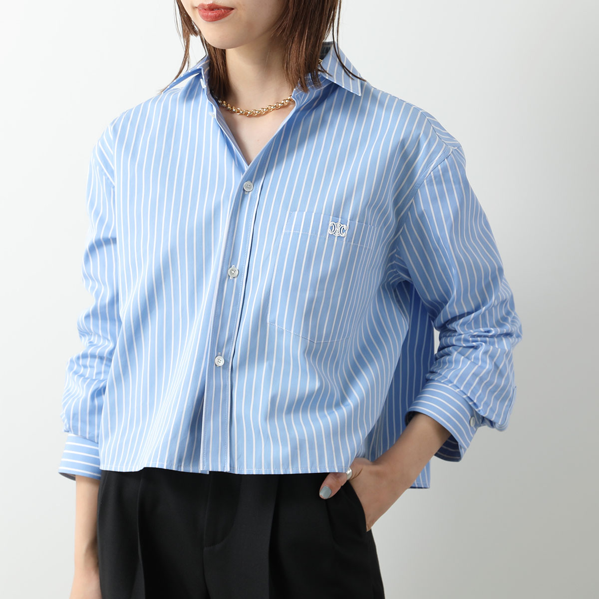 楽天市場】CELINE セリーヌ シャツ 2C837085S.05CC レディース