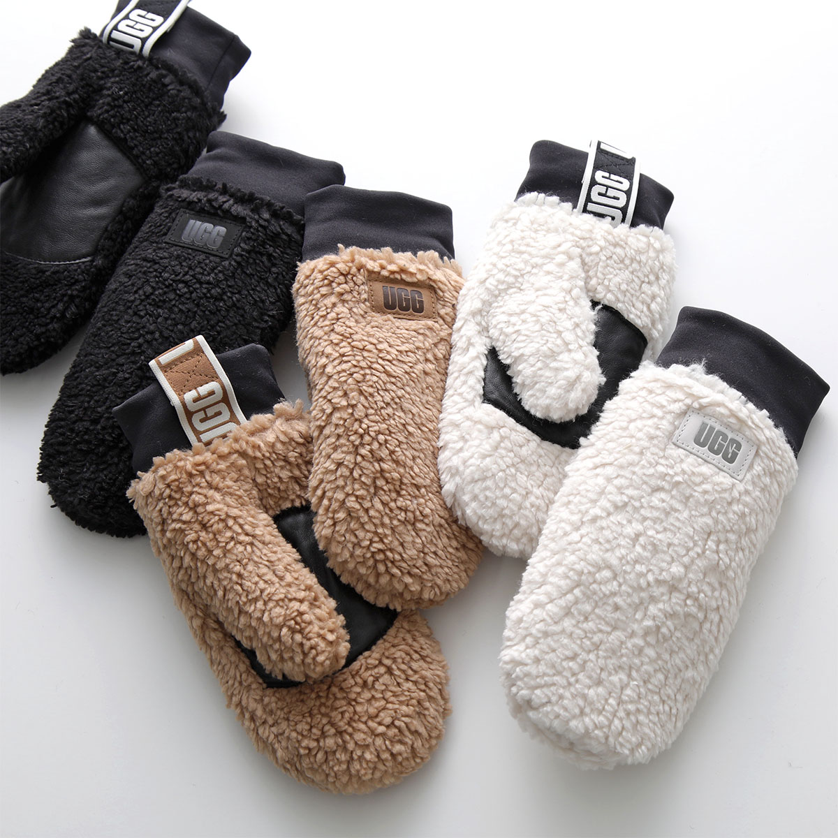 楽天市場】UGG アグ グローブ W SHERPA MITTEN W LOGO TAPE 21631