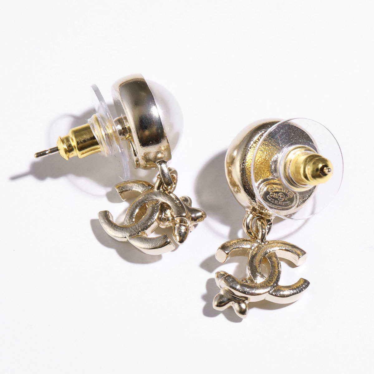 楽天市場】CHANEL シャネル ピアス ABC105 B14702 レディース ココ