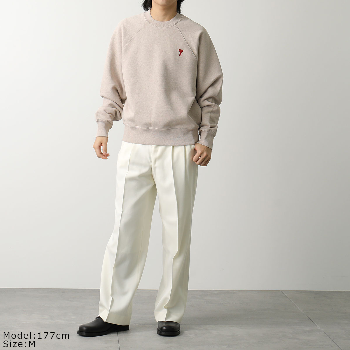 楽天市場】ami paris アミパリス 長袖 スウェットシャツ RED AMI DE