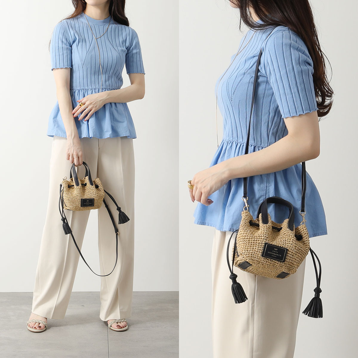 楽天市場】ANYA HINDMARCH アニヤハインドマーチ かごバッグ Small