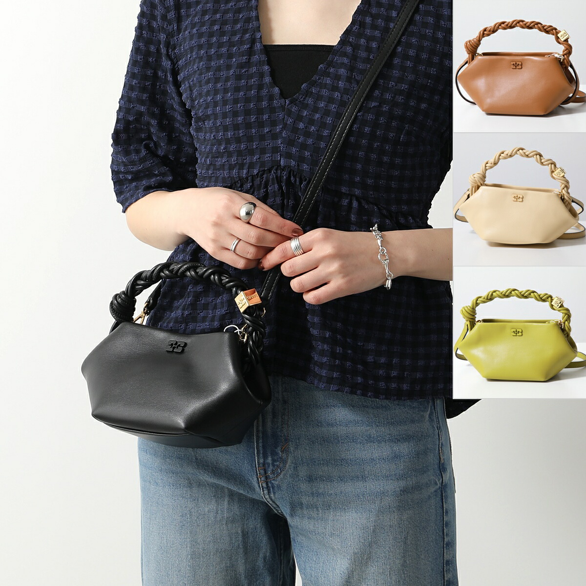 楽天市場】GANNI ガニー ショルダーバッグ Bou Bag Mini レディース