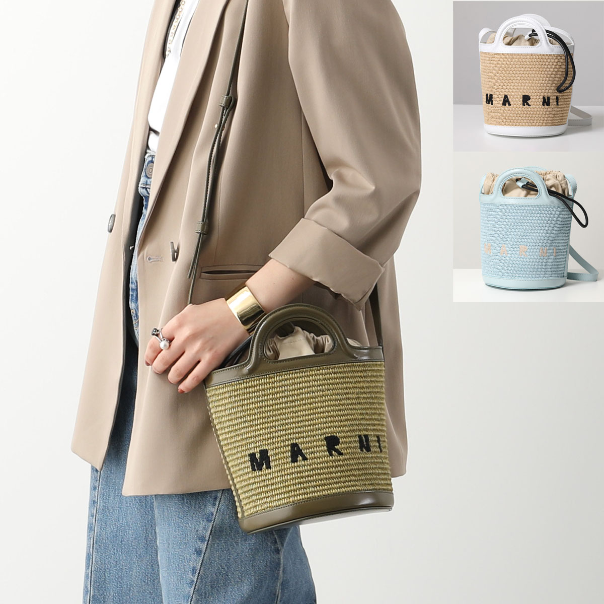 楽天市場】MARNI マルニ バケットバッグ TROPICALIA MINI BUCKET