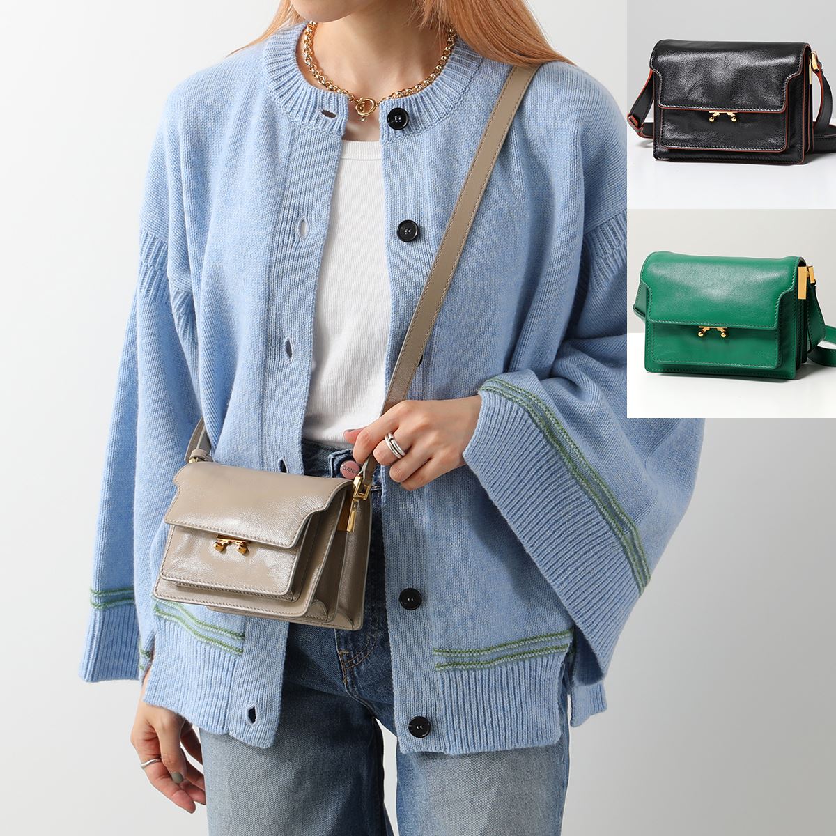 楽天市場】MARNI マルニ ショルダーバッグ TRUNK SOFT トランク ソフト