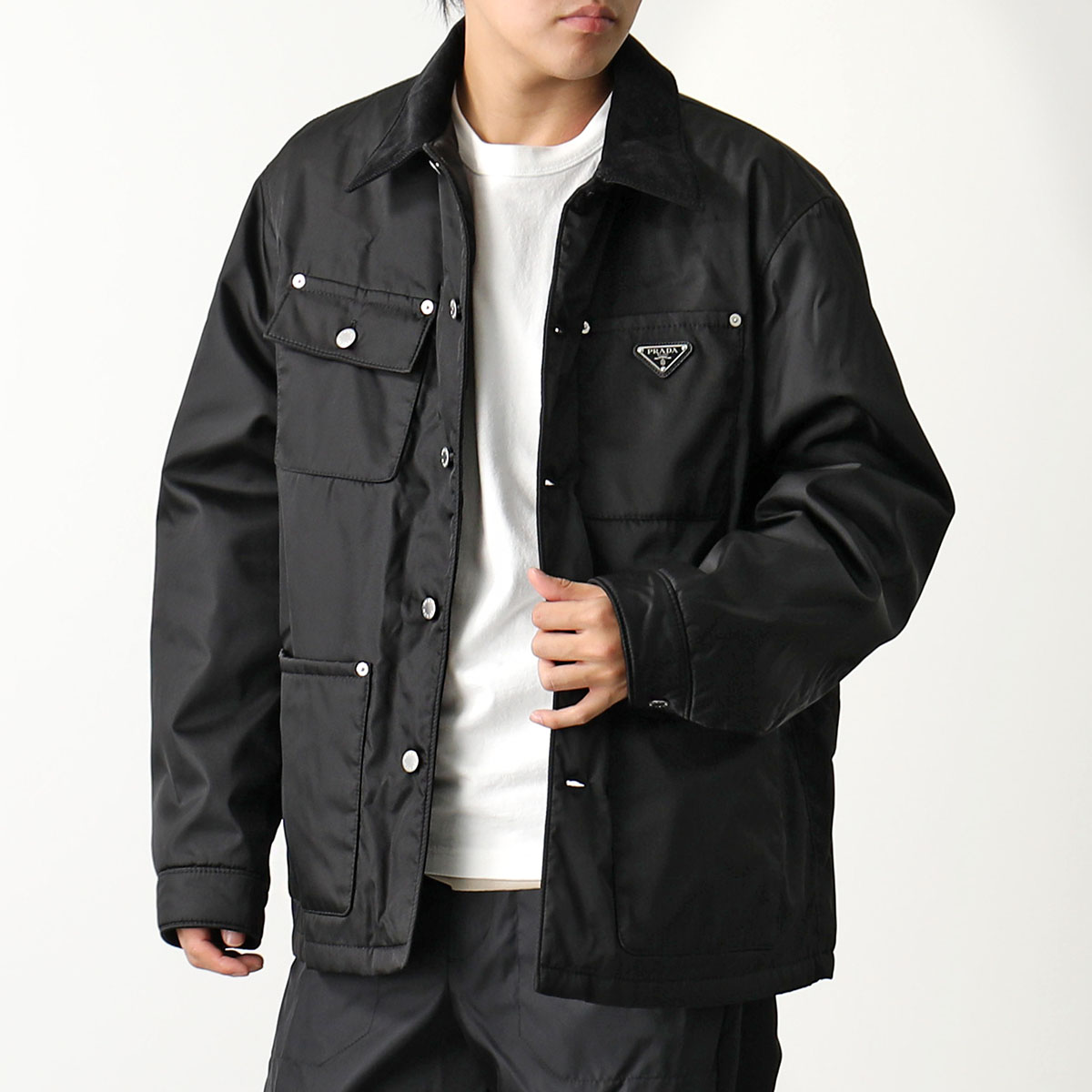 楽天市場】PRADA プラダ 中綿ジャケット SGC281 1WQ8 メンズ Re-Nylon