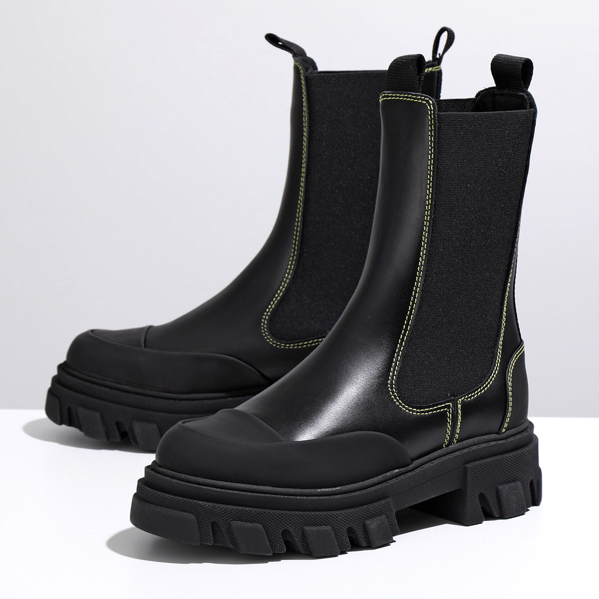 楽天市場】GANNI ガニー ショートブーツ Mid Chelsea Boot Yellow