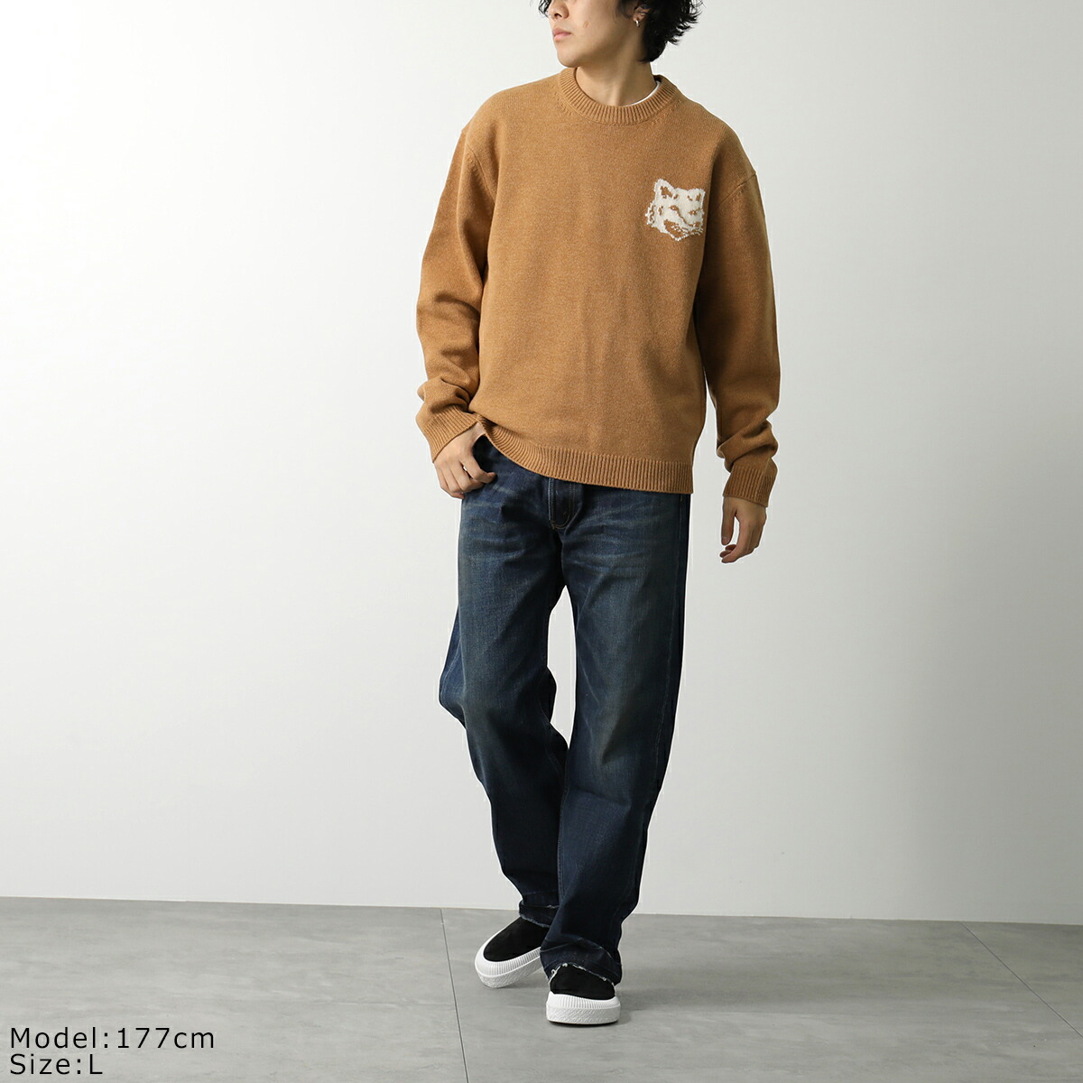 楽天市場】MAISON KITSUNE メゾンキツネ セーター FOX HEAD INTARSIA