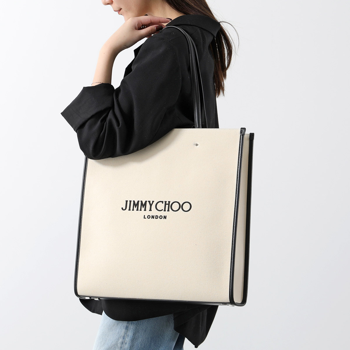 楽天市場】Jimmy Choo ジミーチュウ トートバッグ N/S TOTE/L CZM