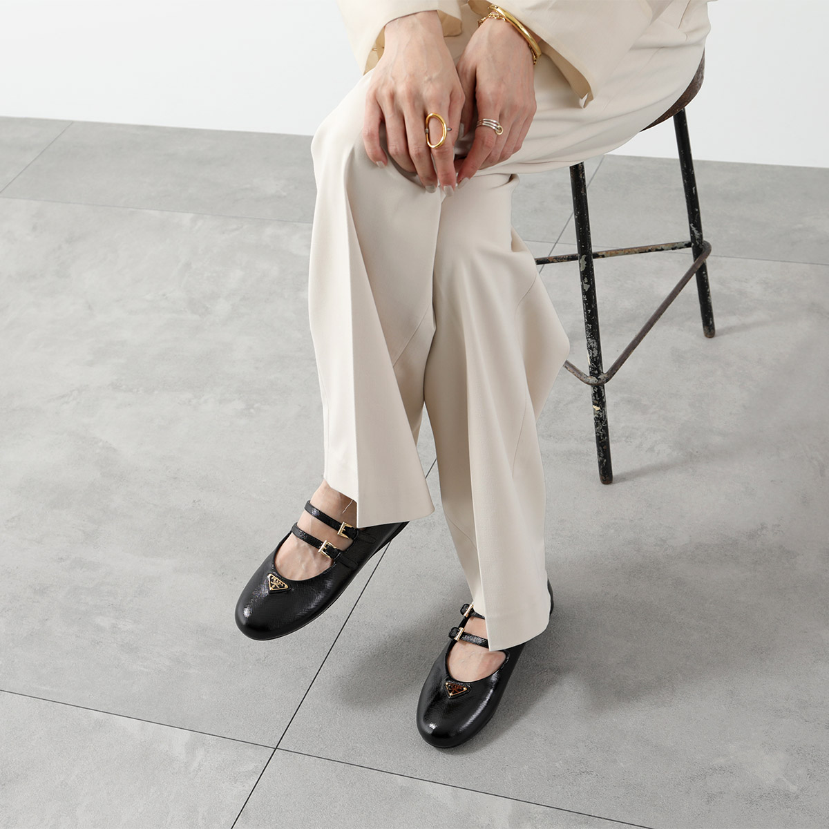 楽天市場】PRADA プラダ バレエシューズ 1F794N 3A9S レディース