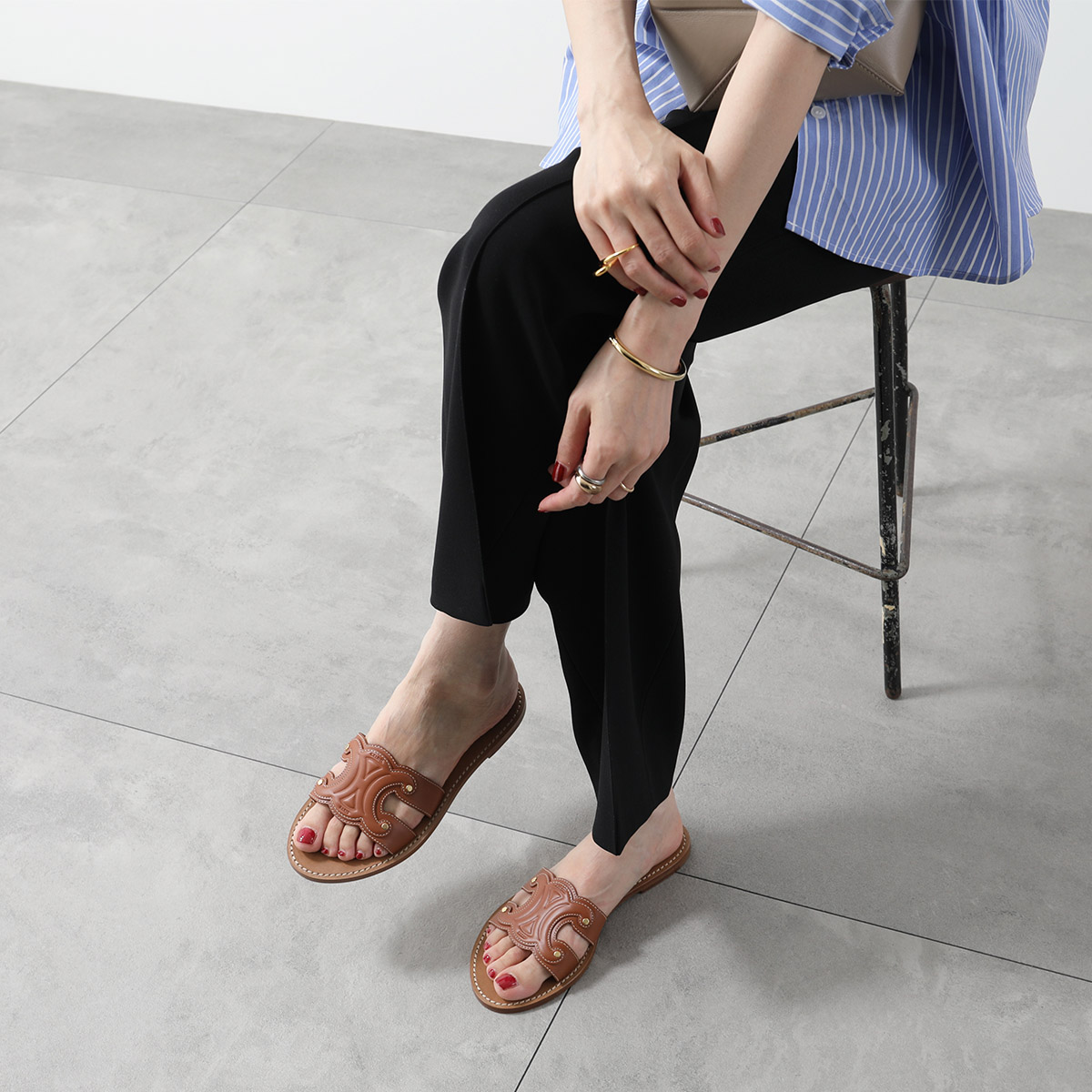 楽天市場】CELINE セリーヌ サンダル 352413767C.04LU レディース