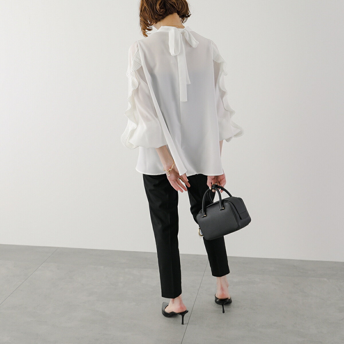 楽天市場】anana アナナ ブラウス a51-033 レディース 袖プリーツ