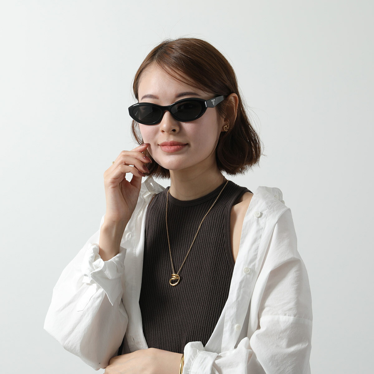 楽天市場】PRADA プラダ シンボルサングラス SPR 26Z メンズ キャット