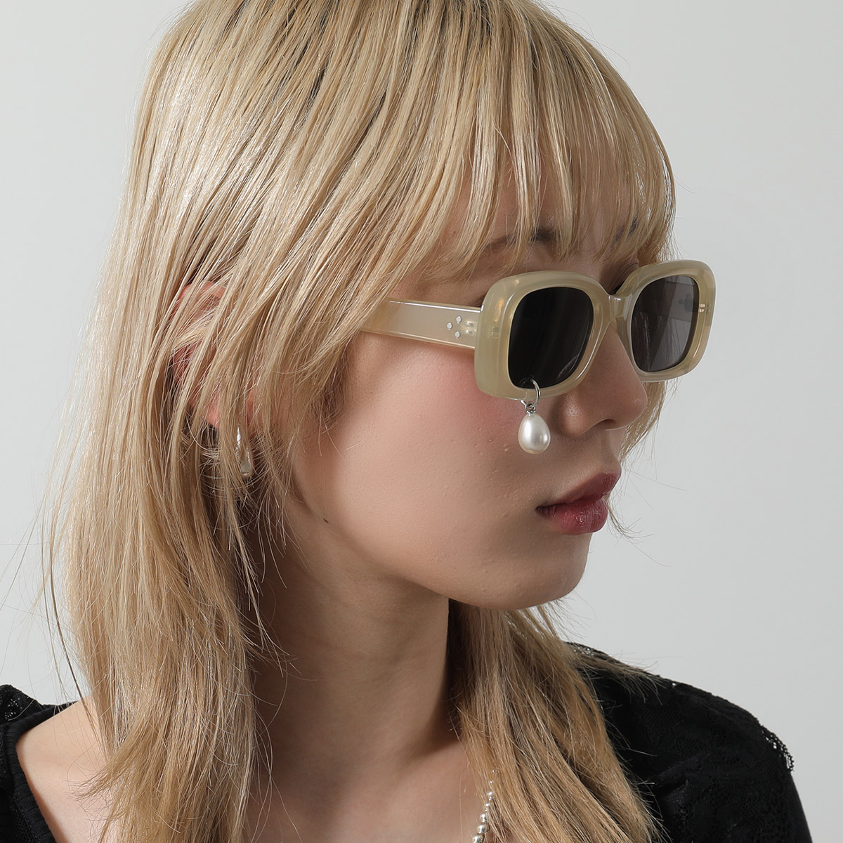 楽天市場】KIMHEKIM キムヘキム サングラス PEARL TEAR SQUARE