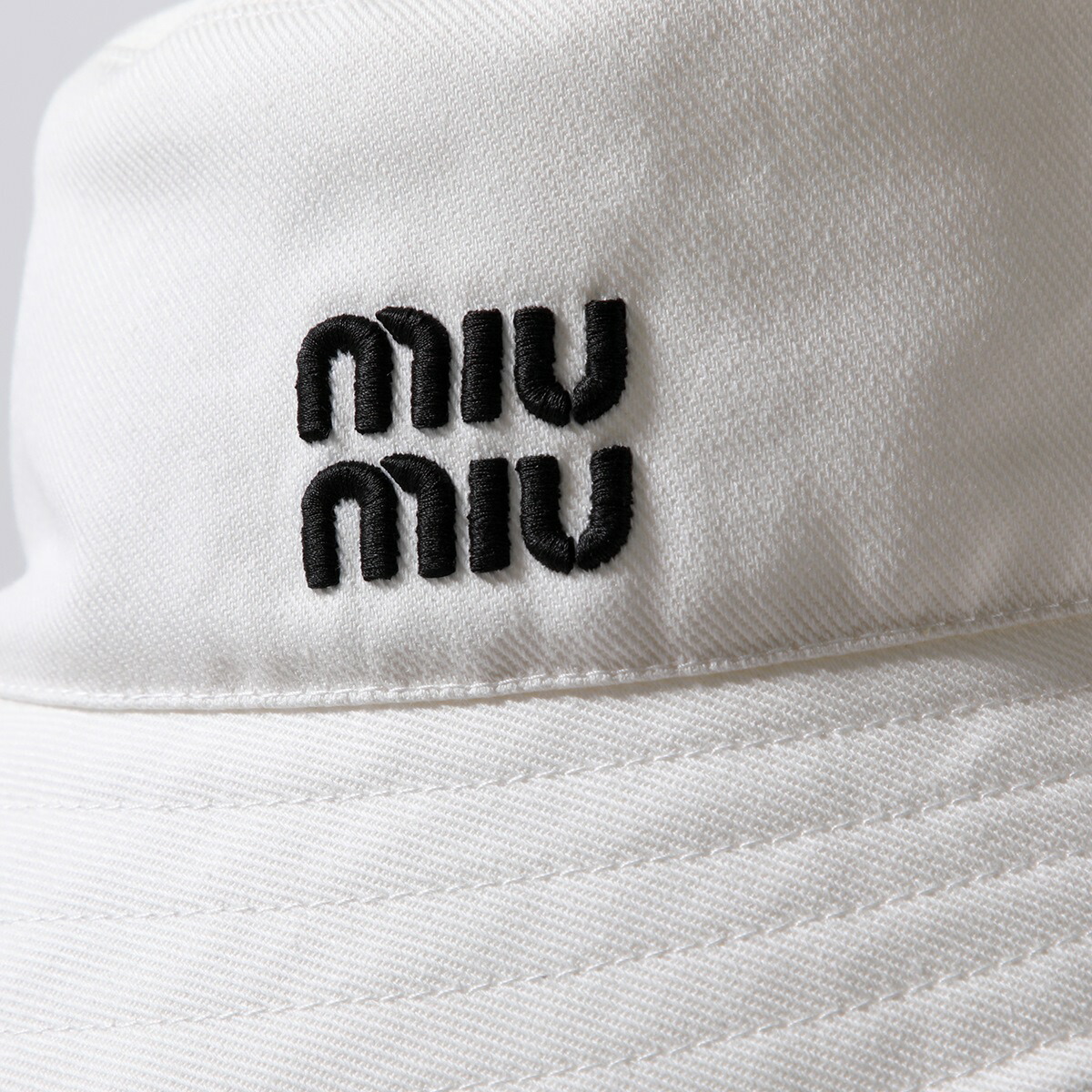 楽天市場】MIUMIU ミュウミュウ ハット 5HC341 2DXI レディース ドリル